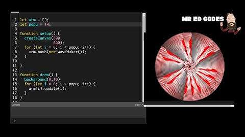 p5.js Tutorial - Perlin Noise Wheel - Procedural Art