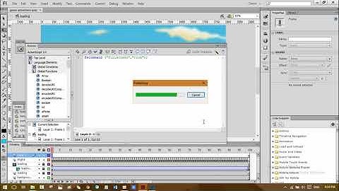 cara membuat media flash fullscreen action script 3 0