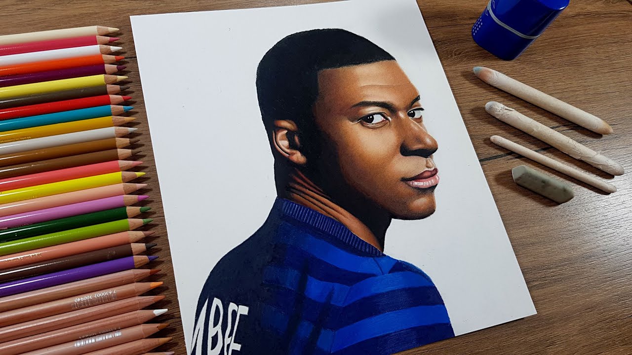 Как нарисовать мбаппе легко