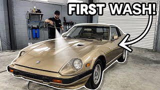 Cleaning A 1983 DATSUN 280ZX | First Wash | Insanely Satisfying Car Detailing Transformation How To!