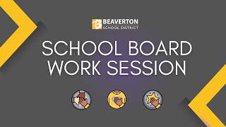 September 15, 2026 School Board Work Session