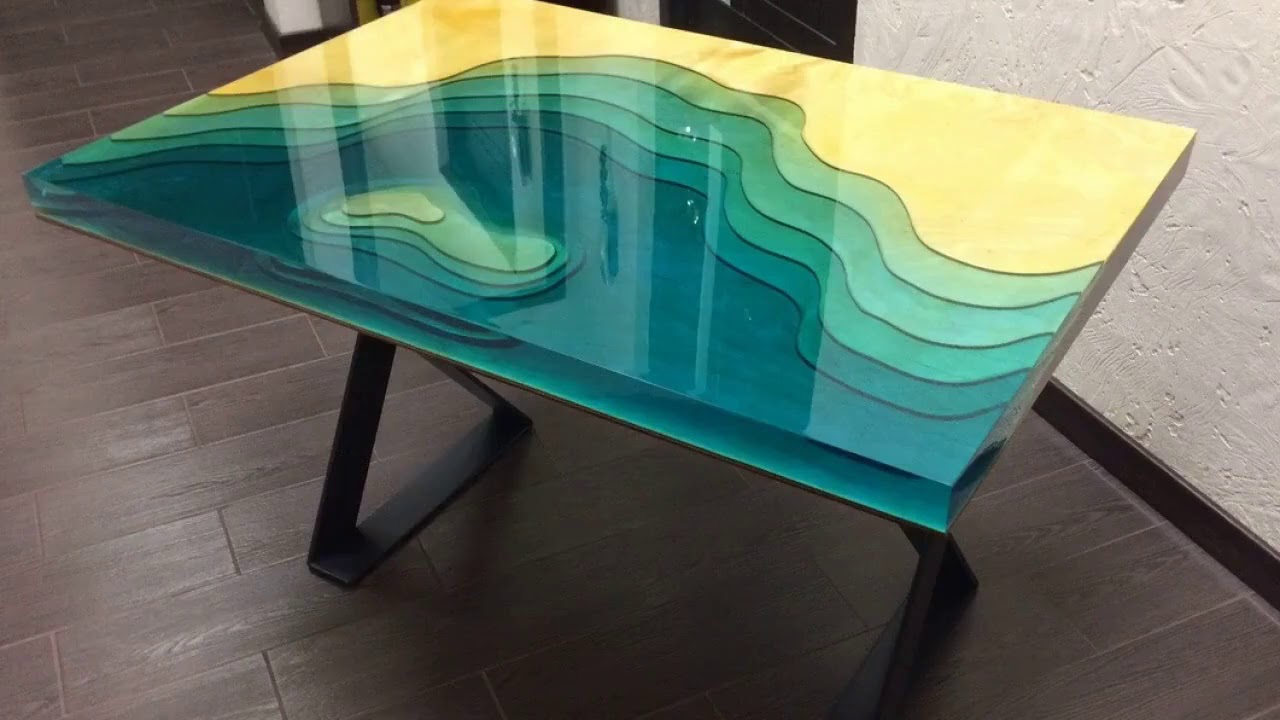 ⁣50 Amazing designs of Epoxy resin table