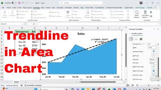 Add a Trendline to an Area Chart in Excel (Hidden Trick!) #excel #tutorial #msexcel #graph #howto Net Worth