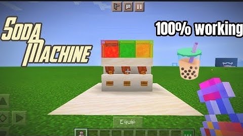 Minecraft! 🧋 Working Soda Machine 🔥 #shorts