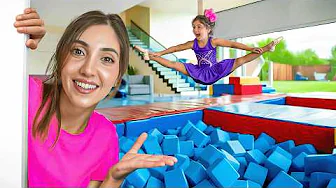 I Built a Gymnastics Gym in my House for My Daughter!