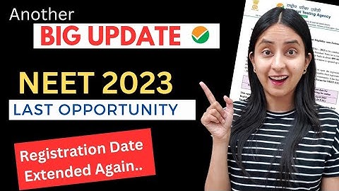 NTA Latest Update | NEET 2023 Application Form Date Extended Again #neet2023 #neet