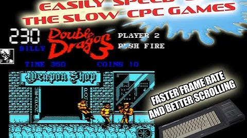 Easy "fix" to speed up the Amstrad CPC slow games and their scrolling