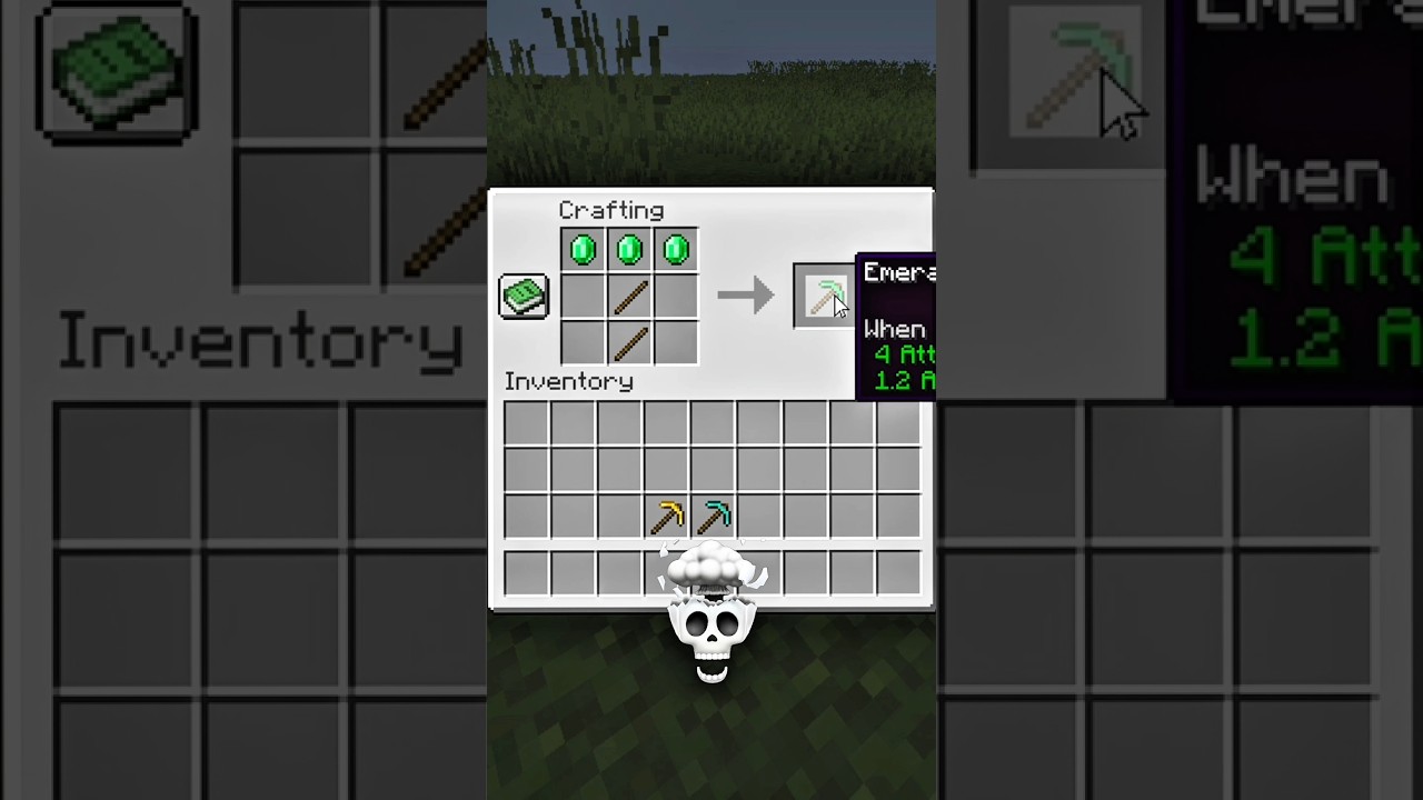 Emerald Pickaxe Moment😱 
