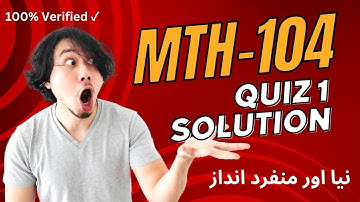 MTH104 QUIZ 1 SOLUTION 2023 || MTH104 QUIZ 1 SOLUTION SPRING 2023