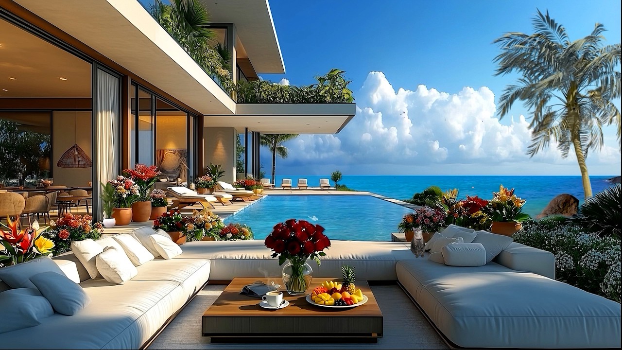 Smooth Oceanfront Jazz 🌊 Calm Melodies for Focus & Deep Relaxation