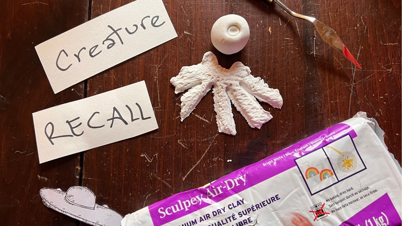 I tried remembering my dream creatures with clay (and it worked… well enough?)