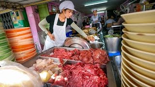 Best Bangkok Street Food - Thai BRAISED BEEF Paradise! ร้านเนื้อตุ๋นท่าน้ำสาธุประดิษฐ์