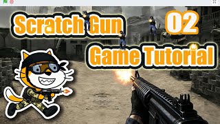How To Make Game In Scratch Gun Battle Tutorialscratch Tutorial Shooting Game-02