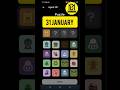 31 January agent puzzle solved today #agent #agentpuzzle #agentpuzzlesolved