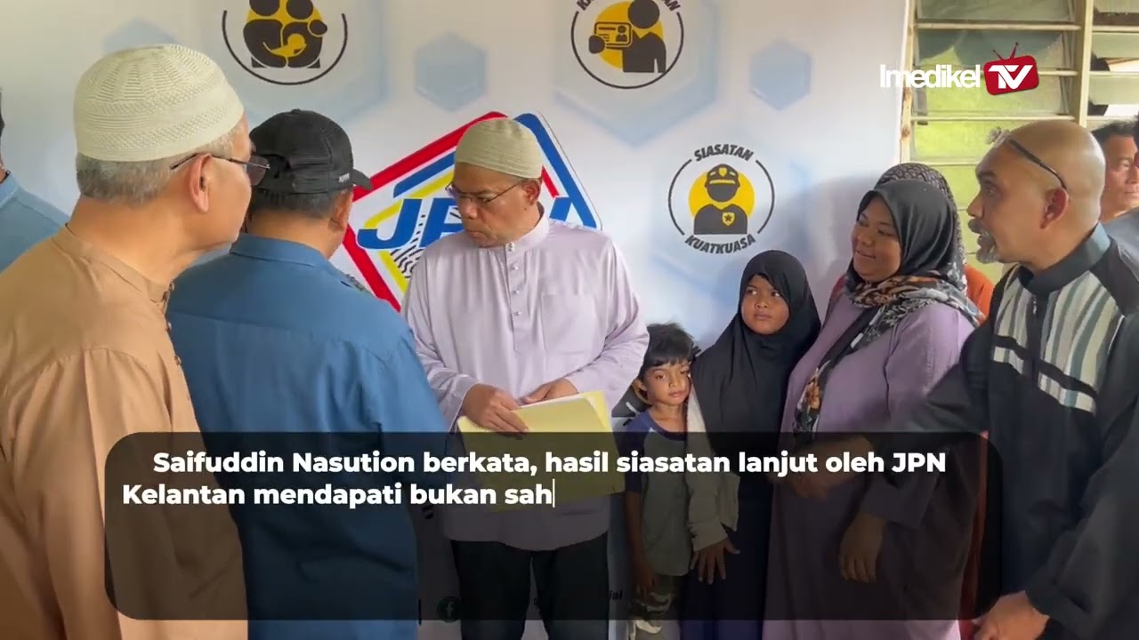 DUA GENERASI TANPA DOKUMEN TERIMA SIJIL KELAHIRAN, MYKAD | Imedikel TV