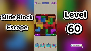 Slide Block Escape Level 60 Walkthrough 🧩 | Go Answer
