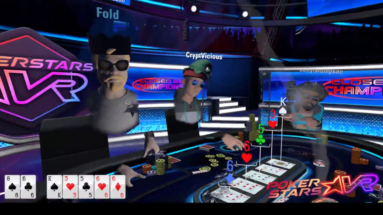 Pokerstars VR Game High Roller Table Virtual Reality game play on