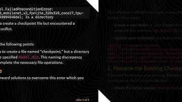 Resolving the FailedPreconditionError in TensorFlow Training for Object Detection Models