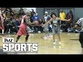 Basketball wives star balls up floyd mayweather in celeb hoops game  tmz sports