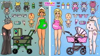 Rich Pregnant or Poor Pregnant ? AMAZING HOUSE IN ALBUM | DIY Paper dolls by YELLOW DUCK DOLLS 92,989 views 2 years ago 16 minutes