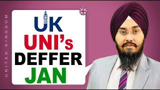 UK 🇬🇧 UNI’s DEFFER JAN | STUDY VISA UPDATES 2022 | USA CANADA UK