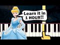 Cinderella - A Dream is a Wish Your Heart Makes - EASY Piano tutorial