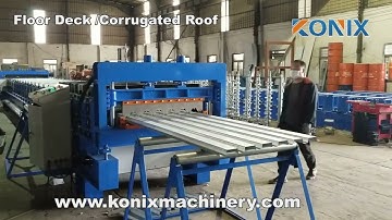 Floor decking corrugated roof roll forming machine