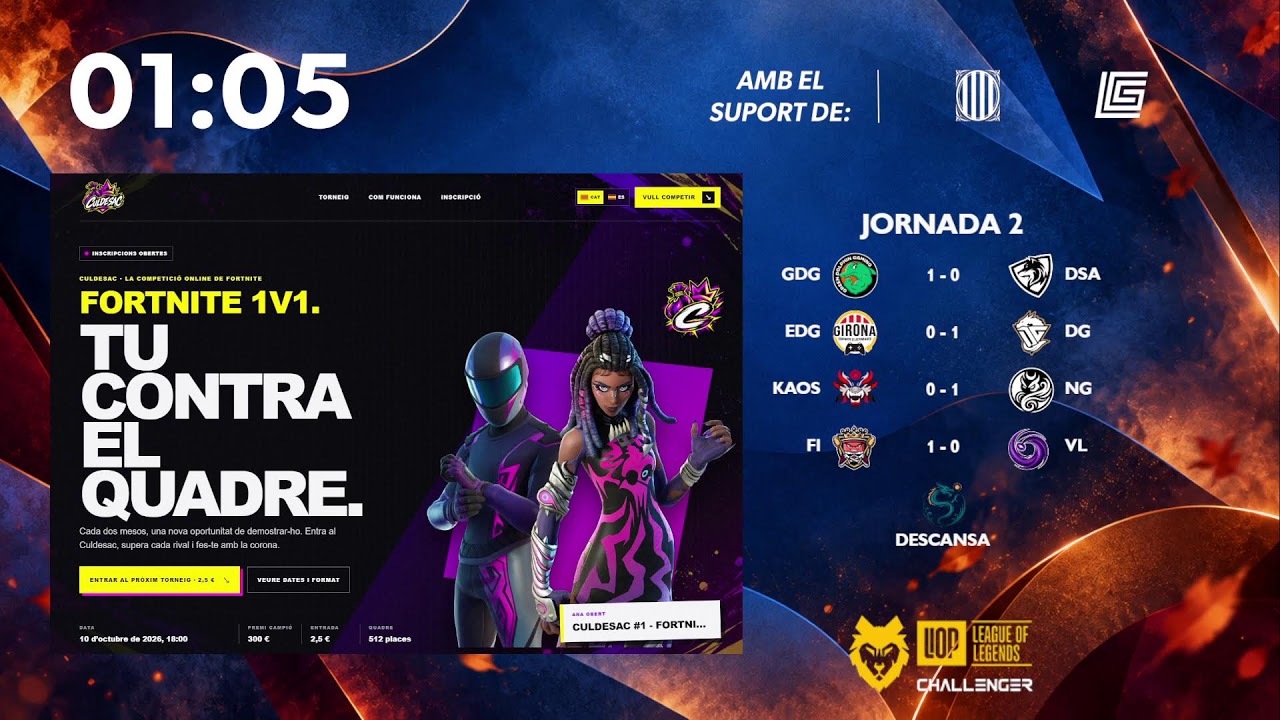 LIOP CHALLENGER LOL | JORNADA 2 | SPLIT TARDOR 2026