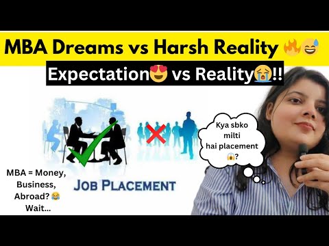 MBA Reality vs Expectations 😭🔥| Real Truth About MBA Placements😱😫 ...