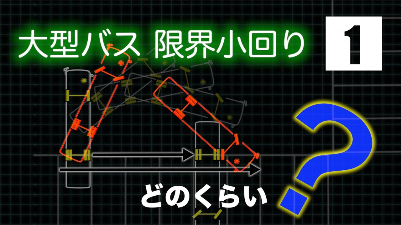 大型バス 限界小回り 空間を認識しよう！