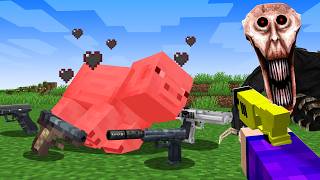 TODOS OS MOBS DROPAM ARMAS vs MINECRAFT DE TERROR