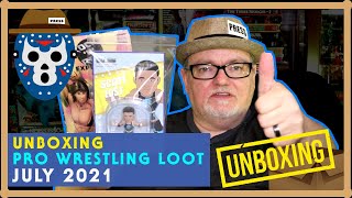 PRO WRESTLING LOOT July 2021 Subscription Box Unboxing and Review - Autographed Figure and 8x10