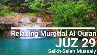 Juz 29 Relaxing Murottal Al Quran - Backsound : Suara air dan burung || Seikh Salah Mussaly ||