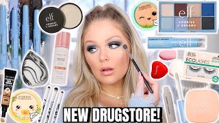 NEW VIRAL DRUGSTORE  MAKEUP TESTED 😍 FULL FACE FIRST IMPRESSIONS (hits \& misses) | KELLY STRACK
