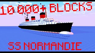 How I Built SS NORMANDIE In MINECRAFT