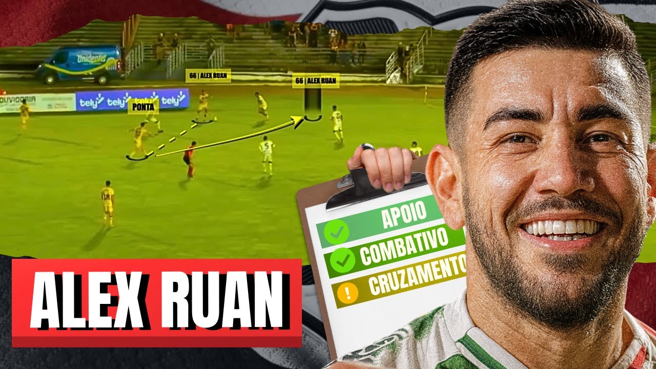 COMO JOGA ALEX RUAN NOVO LATERAL DO SANTA CRUZ - YouTube