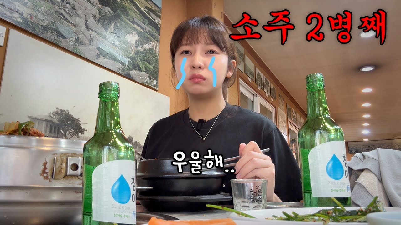 왕초보운전 1일차 운전대 잡은 첫날 사고났습니다.. 우울하고 힘들땐 역시 소주 한잔에 털어야지🥲