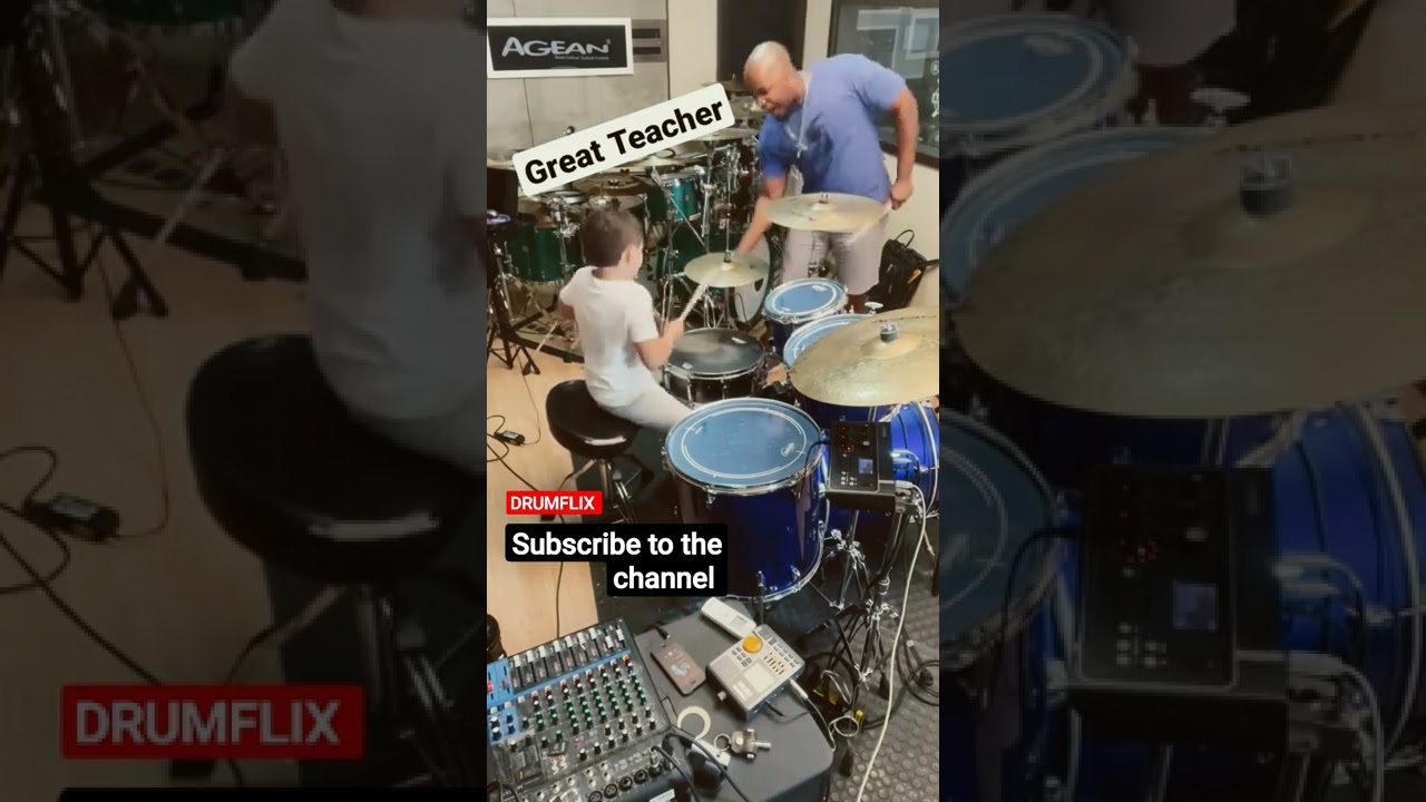Best drum teacher for kids! @Josivaldo Santos 