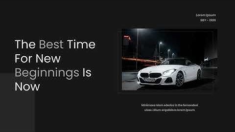 Business Presentation Template - Dark Version