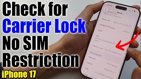 Hoe controleer je of er een providervergrendeling is zonder simkaartbeperking op de iPhone 17/17 ...