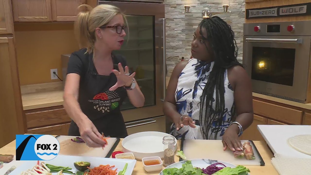 Chop, cut, stack, and roll! We are making spring rolls with the STL Veg ...