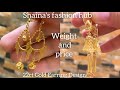 Latest 22ct Gold Earring Design with weight and price