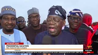 Tinubu Returns From Europe, Says He Is Healthy and Ready to Work