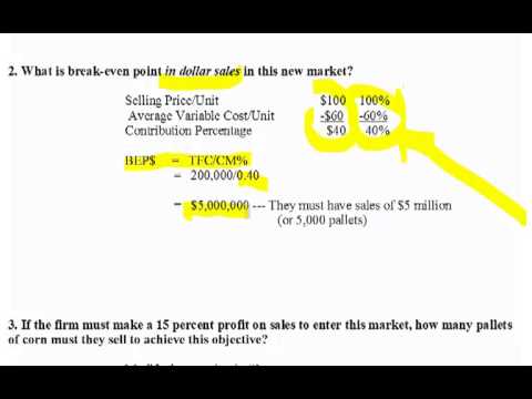 break even practice problems youtube break even example