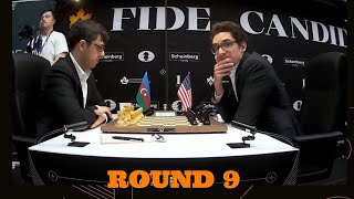 Fabiano Caruana vs. Abasov Nijat●FIDE CANDIDATES 2024●RD 9 #fabianocaruana #fidecandidates