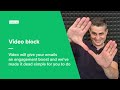 Video block - How to add a video to your email in MailerLite