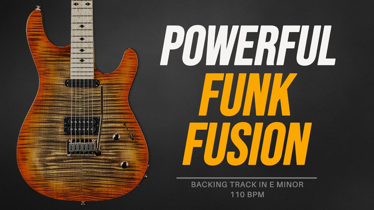 Powerful Funk Fusion Backing Track [ Em , 110 BPM ]