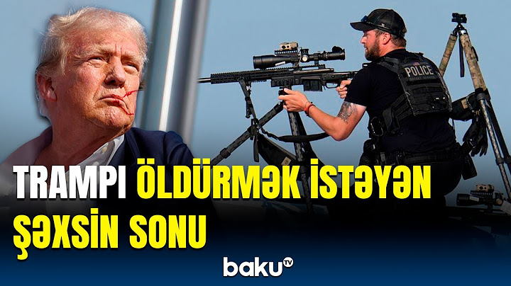 ABŞ-ni silkələyən hadisə | Trampa qarşı sui-qəsdlə bağlı təcili məlumat