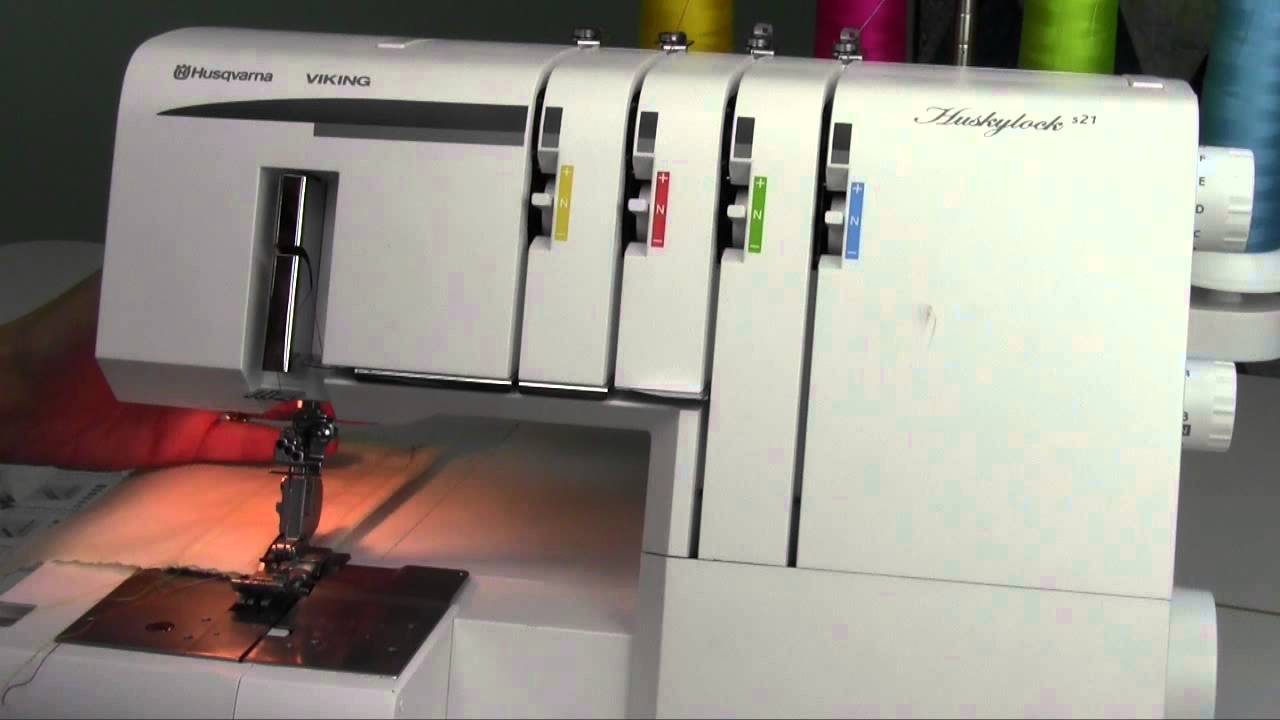 Husqvarna Viking S-21 Serger 35 Chainstitch - YouTube