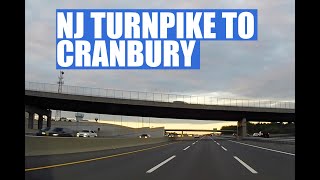 Interstate highway drive: NJ Turnpike from I-95 N merge to Exit 8A